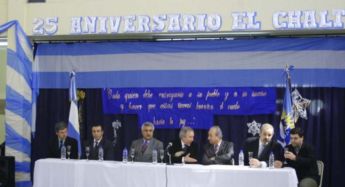 Arturo Purichelli y Peralta en Acto en el Chaltén